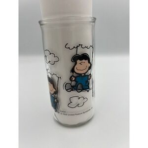 Vintage Peanuts Lucy van Pelt Swinging Juice Glass 1952 United Feature Syndicate